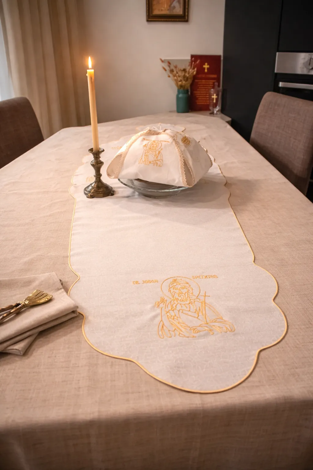 Slava Bread Cloth 4 Sided Design - Image 5