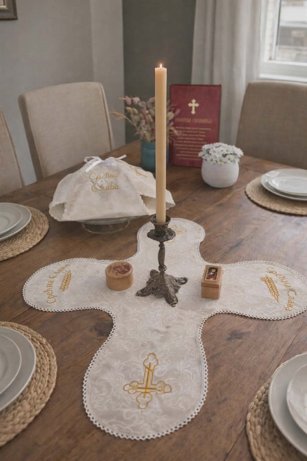 Cross Table Cloths