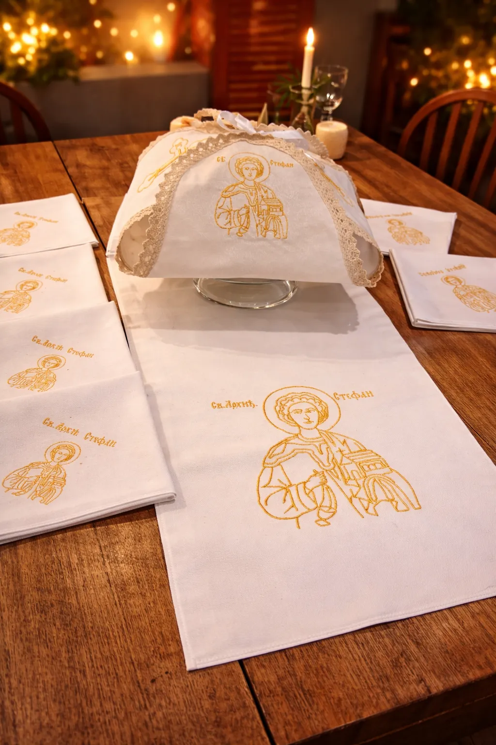 Slava Bread Cloth 4 Sided Design - Image 7