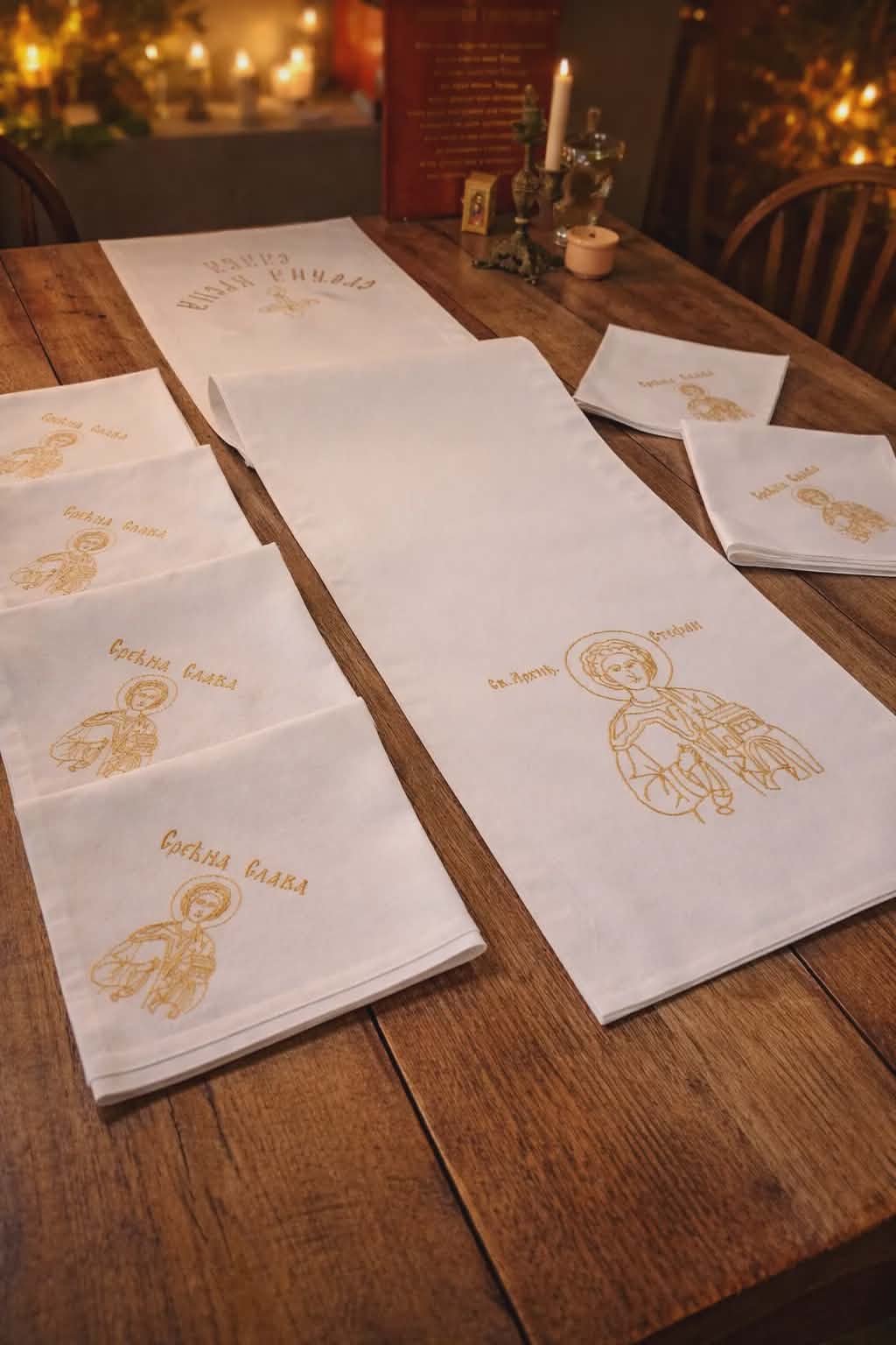 Slava Napkins with Icon - Image 2